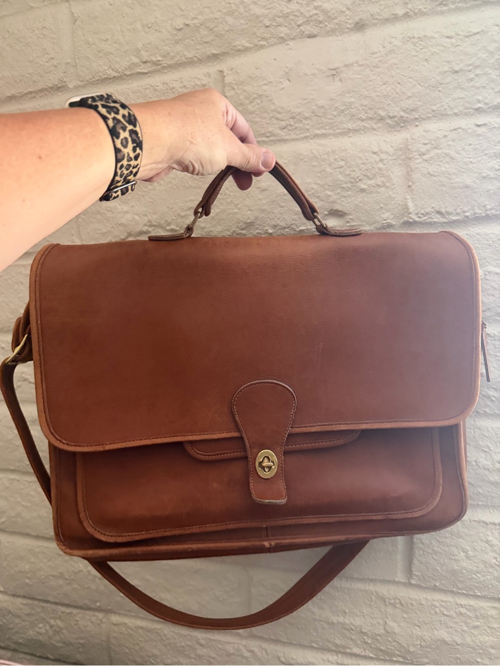Vintage 1990s Coach Metropolitan Messenger Briefcase Made in USA Stamp Beautiful